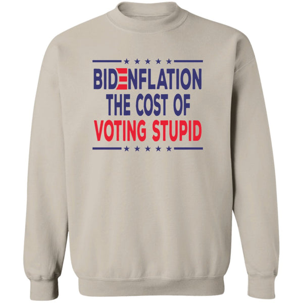 Anti Biden Sweatshirt Cost of Inflation - JoeBeGone