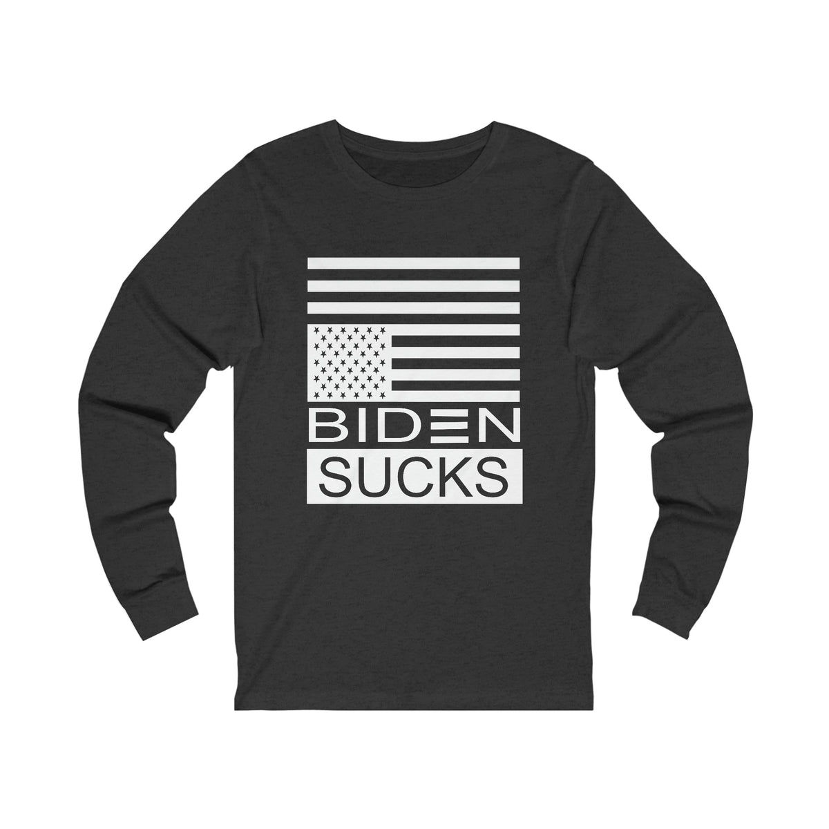 Biden Sucks Jersey Long Sleeve Tee - JoeBeGone