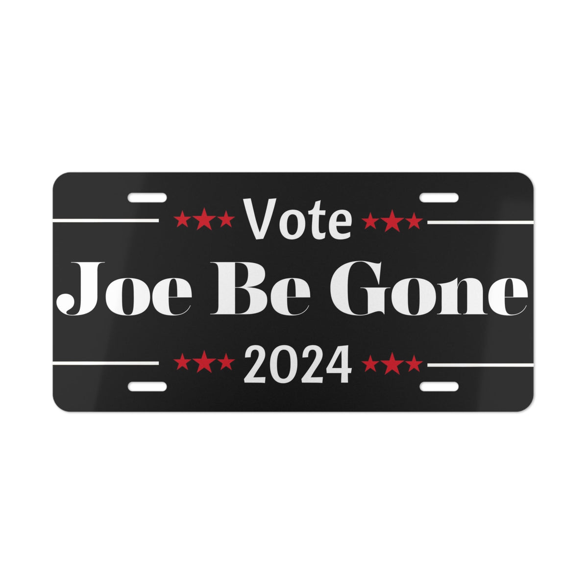 Vote JoeBeGone Auto Vanity Plate - JoeBeGone